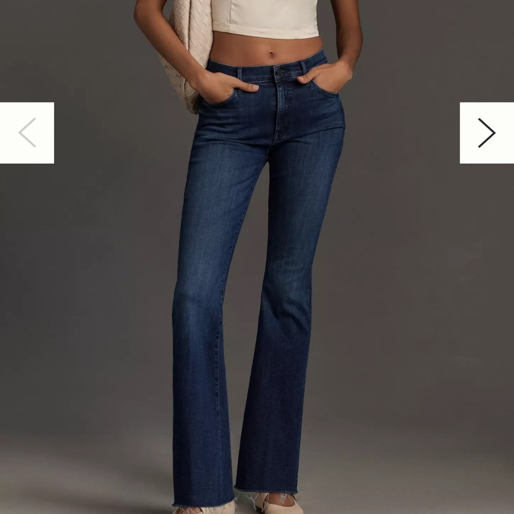 MOTHER The Weekender Mid-Rise Flare Jean - Anthropologie